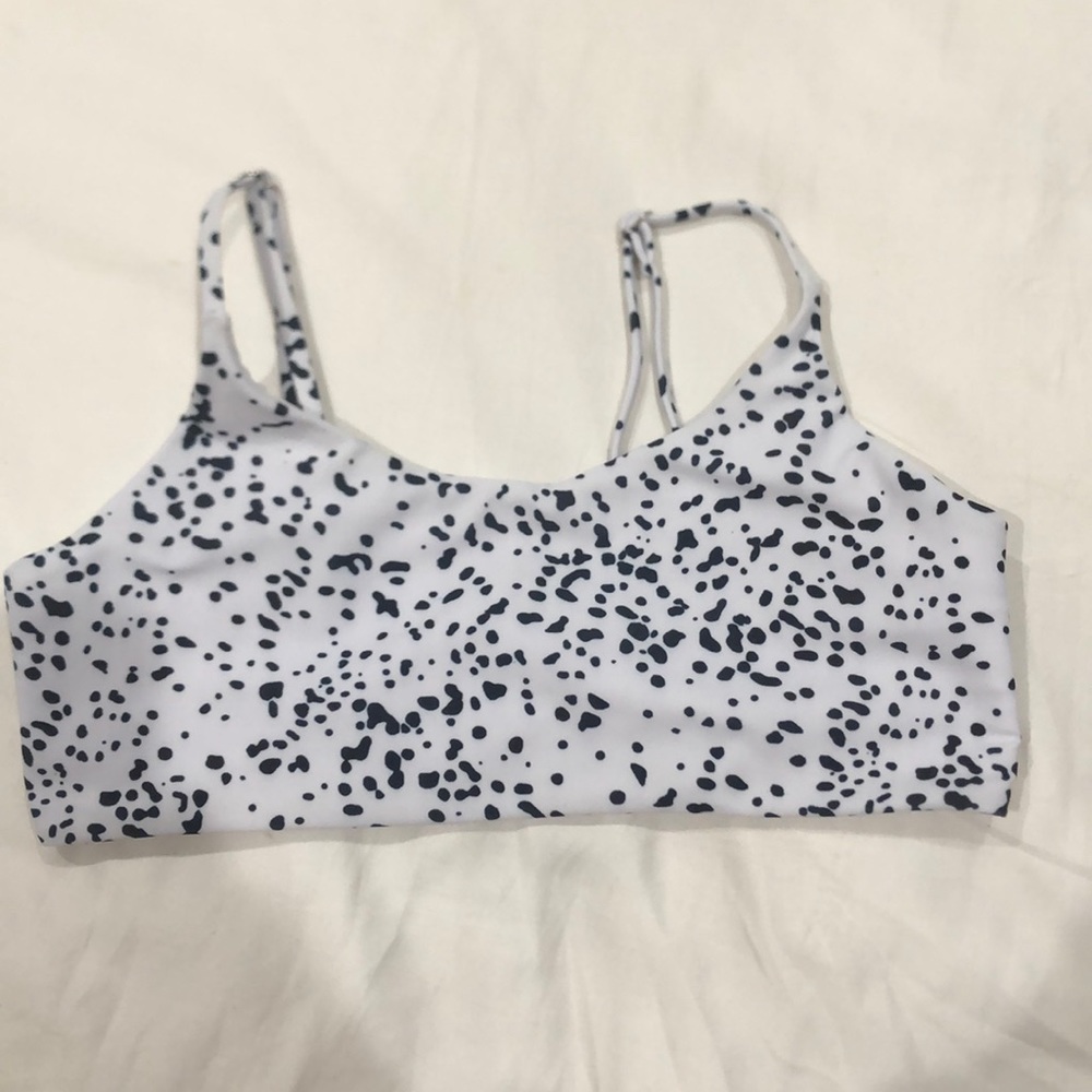 Super cute Black dotted shein bathing suit top